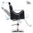 24" W Barber Chair, Swivel Salon Chair, Faux Leather-736319248