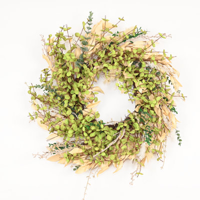 24" Handcrafted Eucalyptus Thanksgiving Wreath