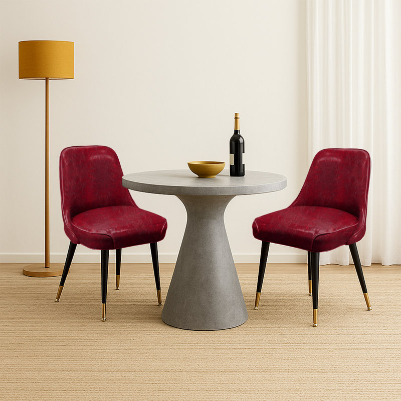 Fauteuil club capitonné extérieur, Rubis