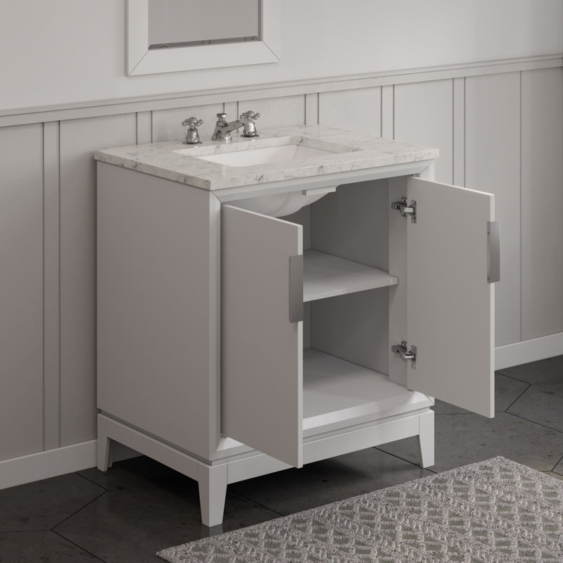 Elizabeth 30'' W Single Vanity, White
