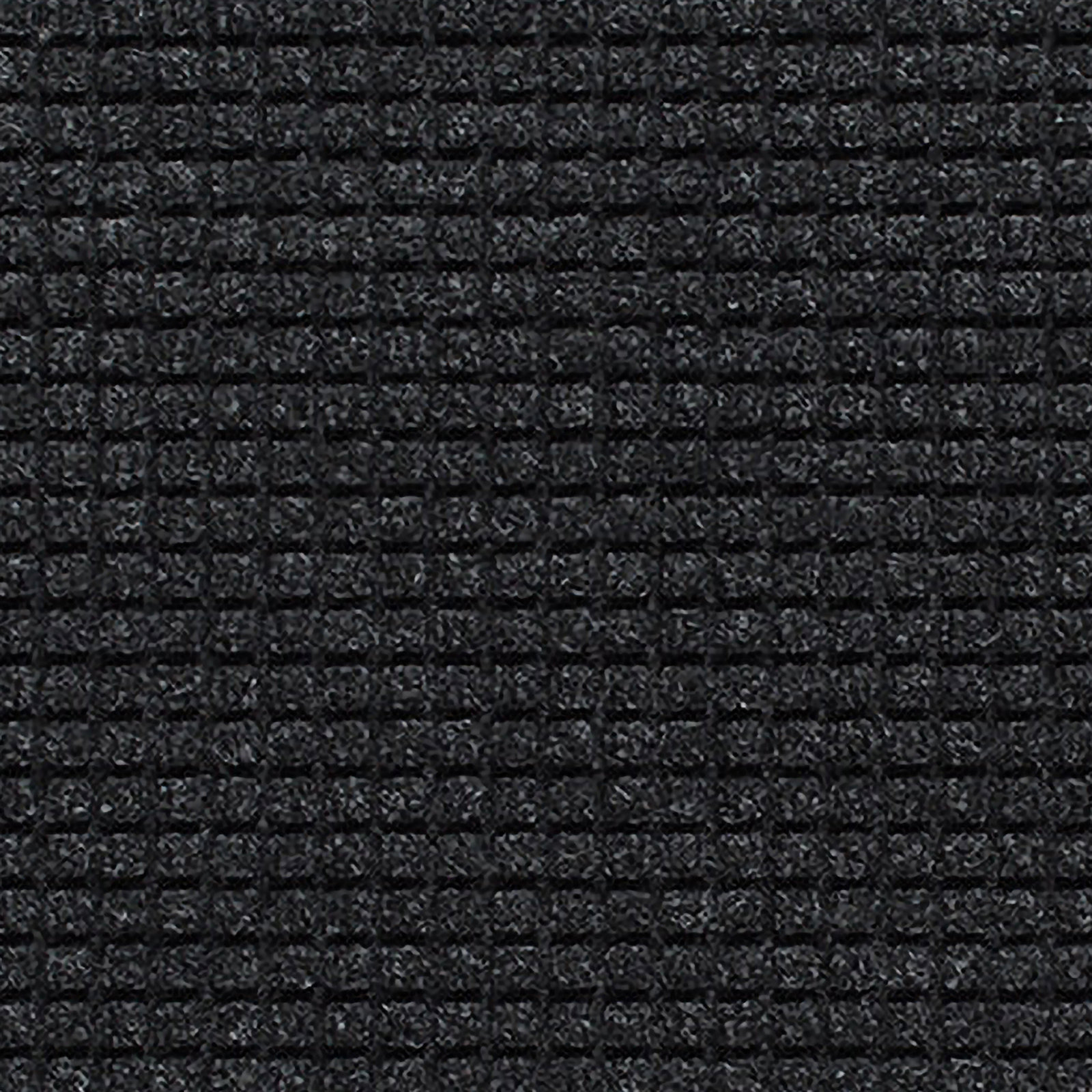 WaterHog Squares Non-Slip Doormat, Charcoal, Semi-Circle 2' x 3'3"