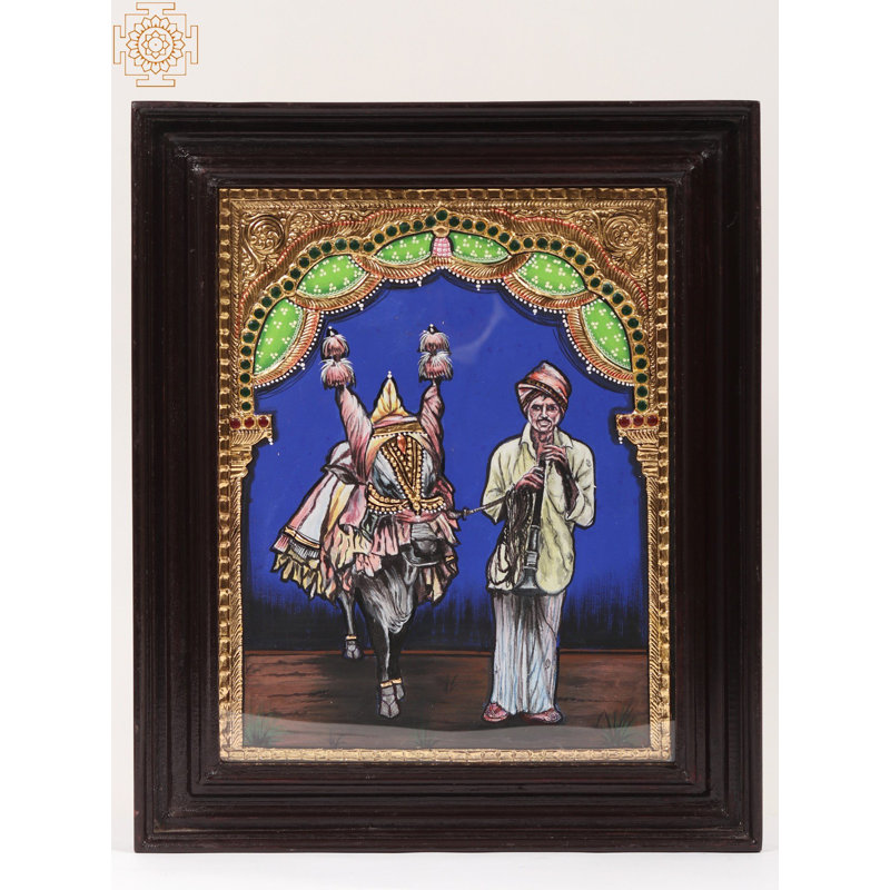 Représenter la culture mourante | Peinture encadrée de Tanjore