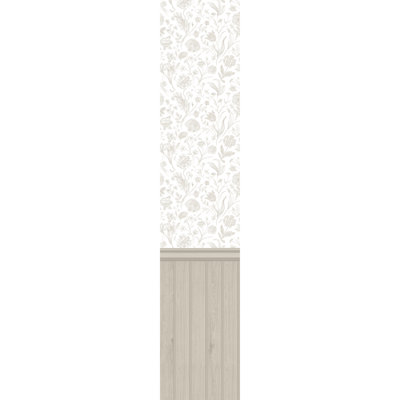 Tongue And Groove Floral Toile