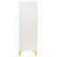 Commode blanche 5 tiroirs Chesney