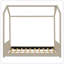 Lit en bois unique de style maisonnette pour le plaisir des enfants, un sommeil confortable et un jeu imaginatif