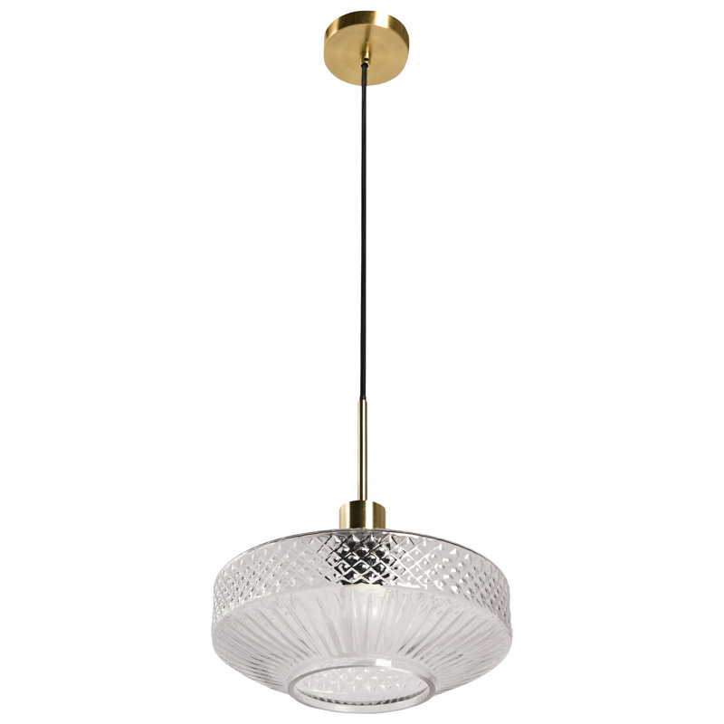 1 - Light Gold Cylinder Pendant