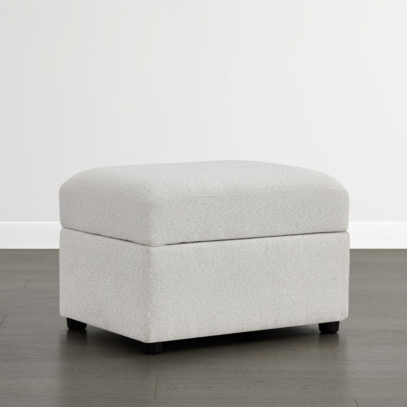 Repose-pieds l 23,6 po avec rangement, Blanc