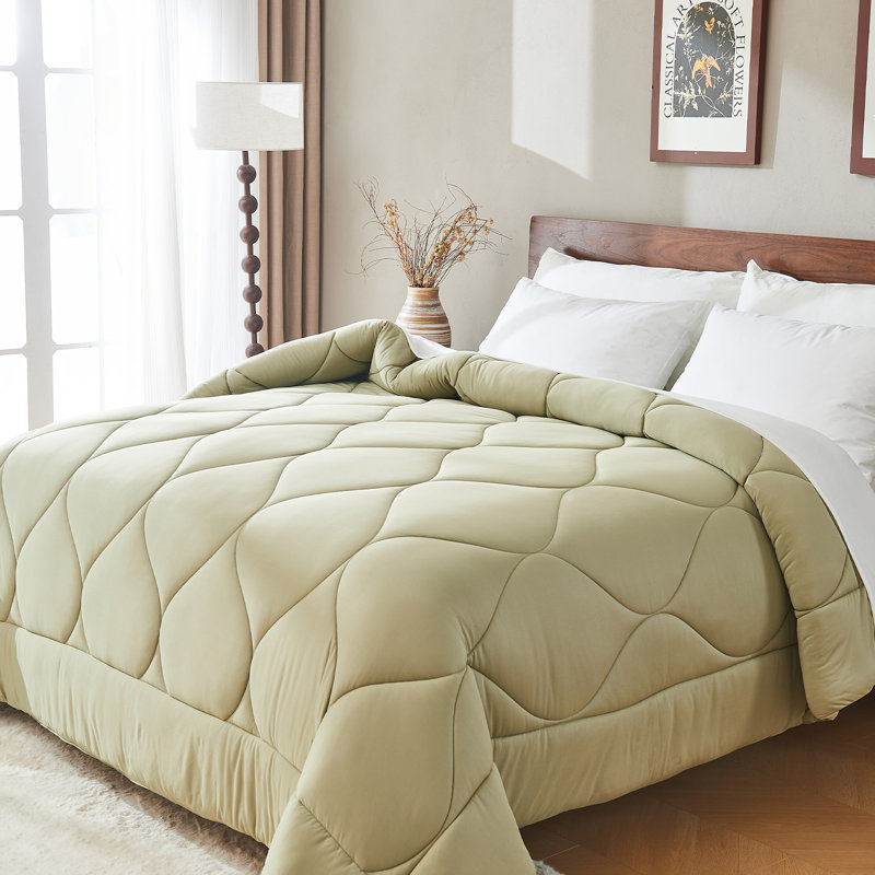 Bestier Queen Size All-Season Down Alternative Comforter – Lightweight Duvet Insert with Corner Tabs, Skin-Friendly								