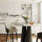 35" Modern Round Counter Height Table For 2-4 People, White Glossy Small Round Dining Table For Kitchen Or Small Spaces With Black Base, Counter Height Bar Table For Families-2006339451-2006339452