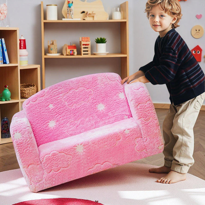 Boneless Compression 2-In-1 Comfy Couch, Glow In The Dark Floor Bed, Modular Convertible Sofa Furniture, Foldable Chair Sofa For Playroom