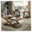 Transitional 3pc Table set Occasional Tables Living Room 1x Coffee Table And 2x End Tables