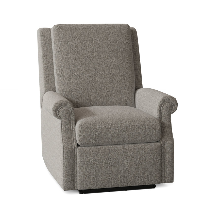 Roll Arm 32.5" Wide Standard Recliner, Zero Wall, 9508 Smoke, Manual