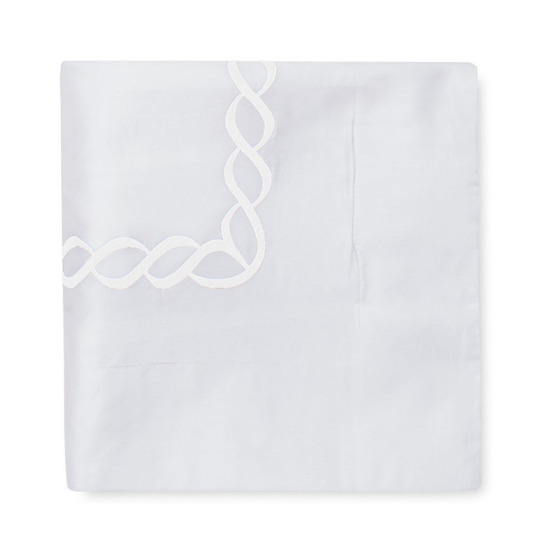 Taie décorative Aubrette, Blanc