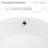 Monaco 16.5" Round Console Sink, White Basin-100946674