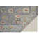Tapis en laine Karina gris / bleu / rouille / jaune