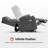 Latitude Run Large Dual Motor Power Recliner Lift Chair With Massage, Heat and Adjustable Headrest, Infinite Position, Faux Leather-835012802