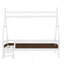 Lit plateforme simple avec escalier, structure en bois massif pour un espace de sommeil sécuritaire et imaginatif-1001463616-1001463618