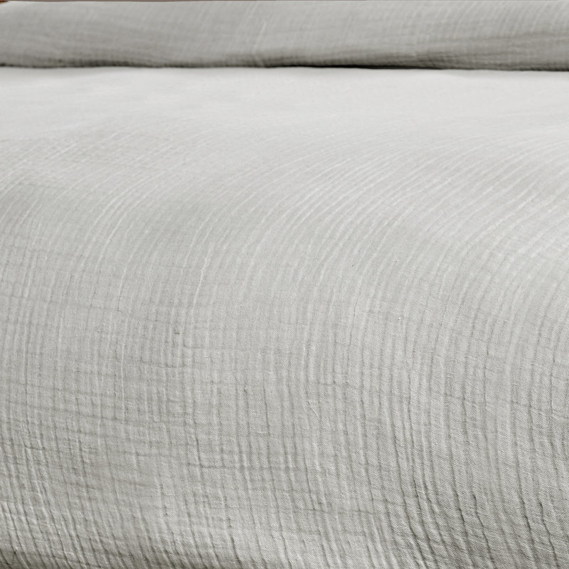 Macmahon Duvet Cover, Queen Duvet, Gray