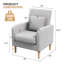 Coussin lombaire amovible de 26 po en coton et lin avec coussin en bois d'hévéa massif et capacité de charge de 300 lb-901700331