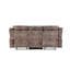 Canapé inclinable en velours chocolat Zubaida