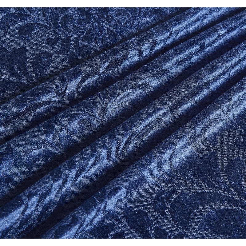 Velvet Duvet Cover, Blue, Kingsize Duvet Cover + 2 Pillowcase