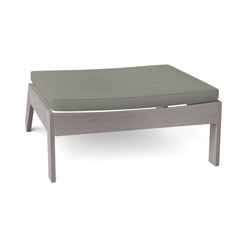 Repose-pieds Ashland en teck Adirondack - Huître, Welt, Écorce Intermix, Huître teck