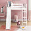 Lit mezzanine avec glissade, conception multifonctionnelle, lit double