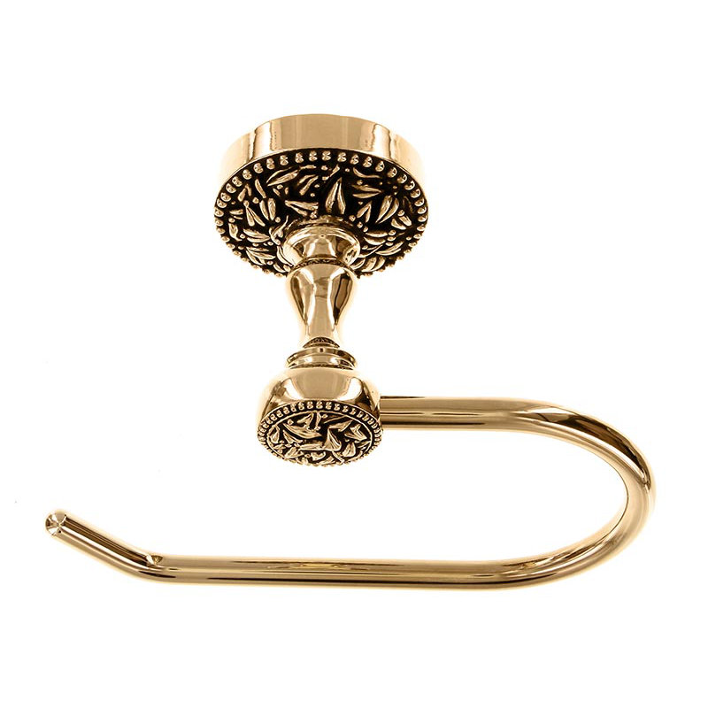 San Michele Wall Mount Toilet Paper Holder, Antique Gold
