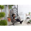 Egotistic Pod Chair with Grey Rattan and Rope Weave