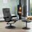 Oundle Swivel Based Based Recliner and Footstool - Cream-1357807777
