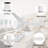 52 In. 3 Abs Blades Indoor Flush Mount Ceiling Fan Without Light-855761854-855761825