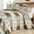 Greenland Home Fashions Sedona Multi Southwestern Floral and Stripe 3-Piece Queen Size Bedspread Set 110"x118" with 2 Standard Shams-127418700