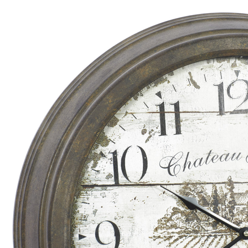 Horloge murale Eatmon, Noyer, Moyen