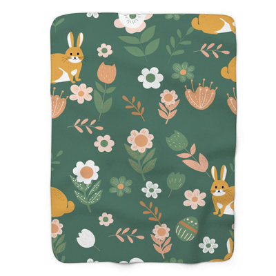 Flower Bunny - 1 Piece Premium Blanket