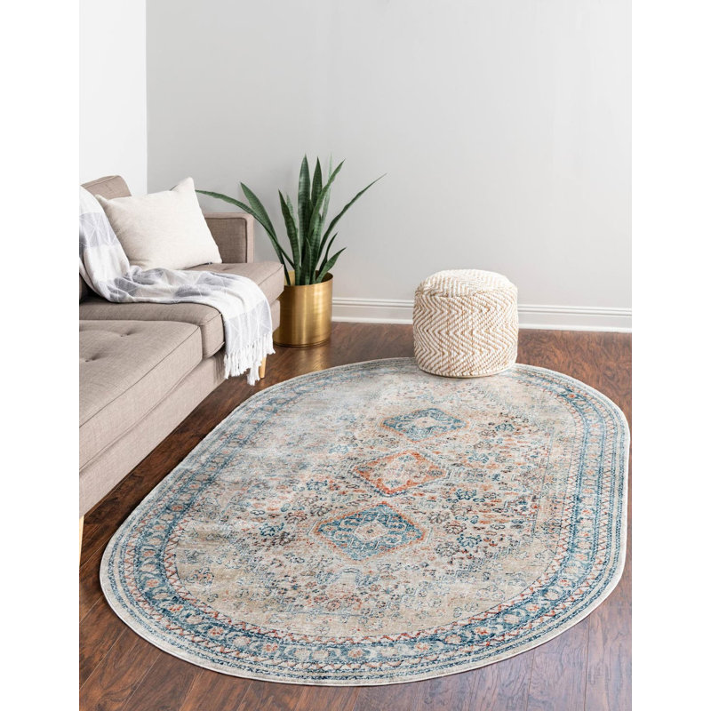 Kaleigh Oriental Indoor Rug, Oval 4' x 5'11"