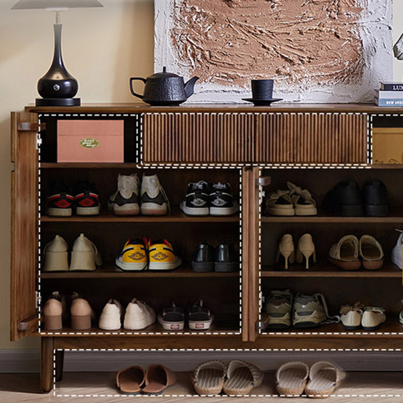 Range-chaussures de grande capacité avec rangement rétro