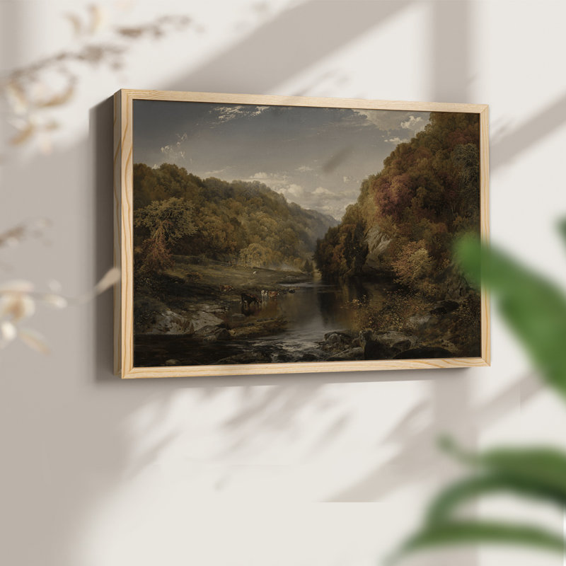 Paysages rétro-DLxxvii - reproduction encadrée, H 11 po x l 14 po, Naturel