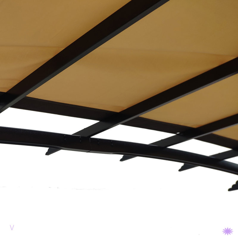 Housse de remplacement pour auvent universel pour structure de pergola extérieure incurvée de 12 pi x 9 pi