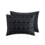 Housse de couette double / grand avec pinces - 2 taies décoratives, lavable à la machine, dos en microfibre