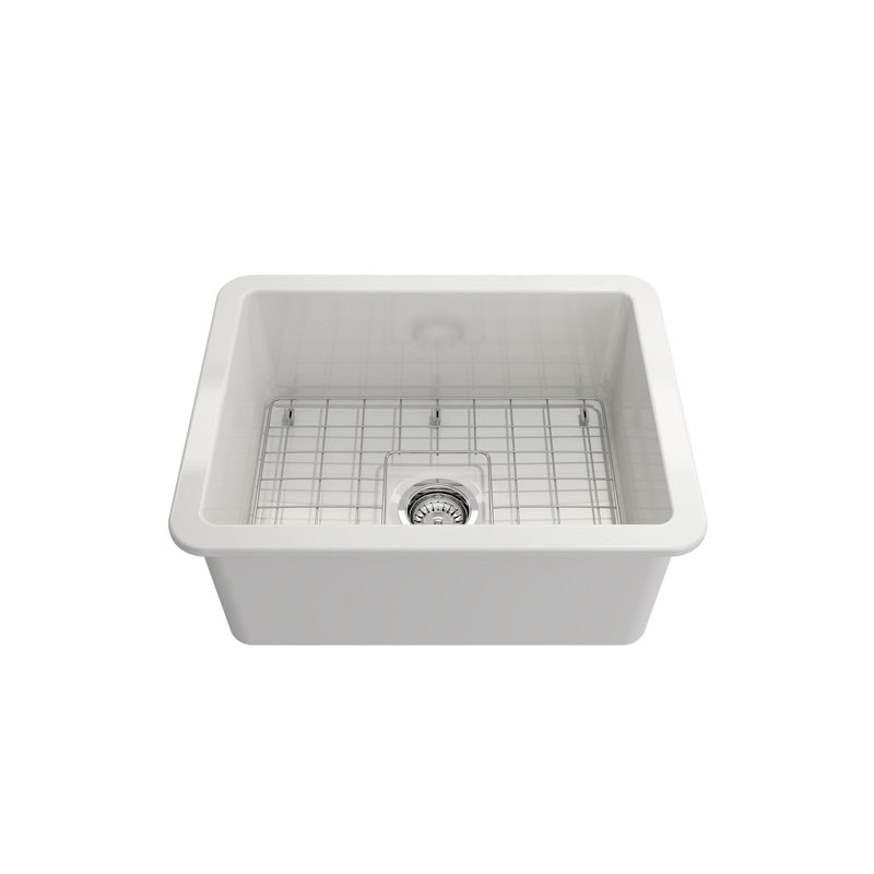 Sotto 24'' L Single Basin Kitchen Sink, White