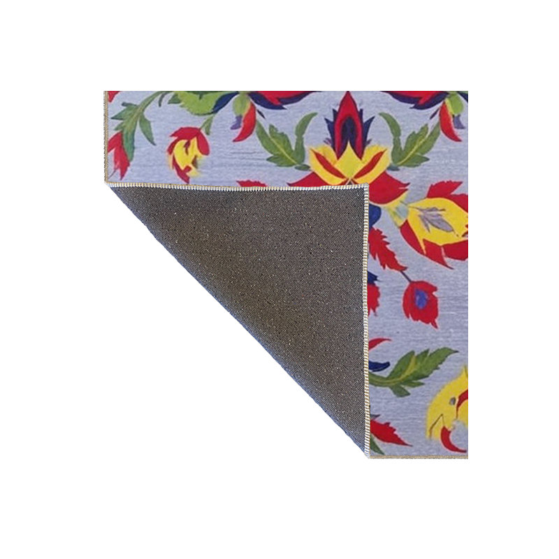 Tapis décoratif à motif floral mauve clair Paris Collection, Rectangle 5 pi 1,02 po x 7 pi 6,55 po