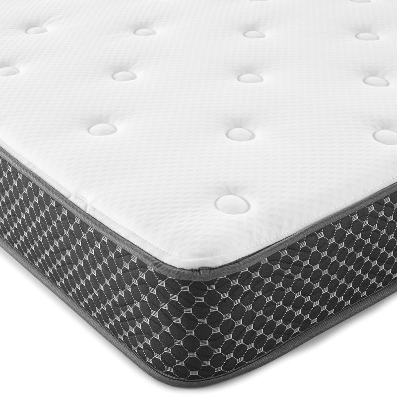 Matelas simple de 6 po - Fermeté de la mousse - Housse de gel absorbant à mémoire de forme soulageant la hanche et les articulations