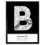 Bamako City Map Bamako Black & White 1 Piece Single Picture Frame Wall Art