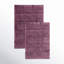 Sandcliff Checkered Cotton Non-Skid Machine Washable 2 Piece Bathroom Rug Set-1182882581