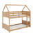 Twin-Over-Twin House-Style Floor Bunk Bed With Headboards And Footboards-465790761