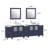  96" Double Bathroom Vanity Set with Mirror-62326209