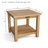Eilis 4 - Person Teak Solid Wood Patio Dining Set Rectangular Table and Square Table with Sunbrella® Cushions Included