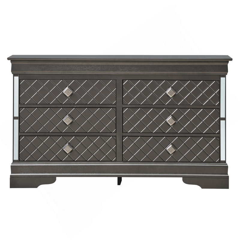Commode Verona G6702-D, noir métallique, Noir