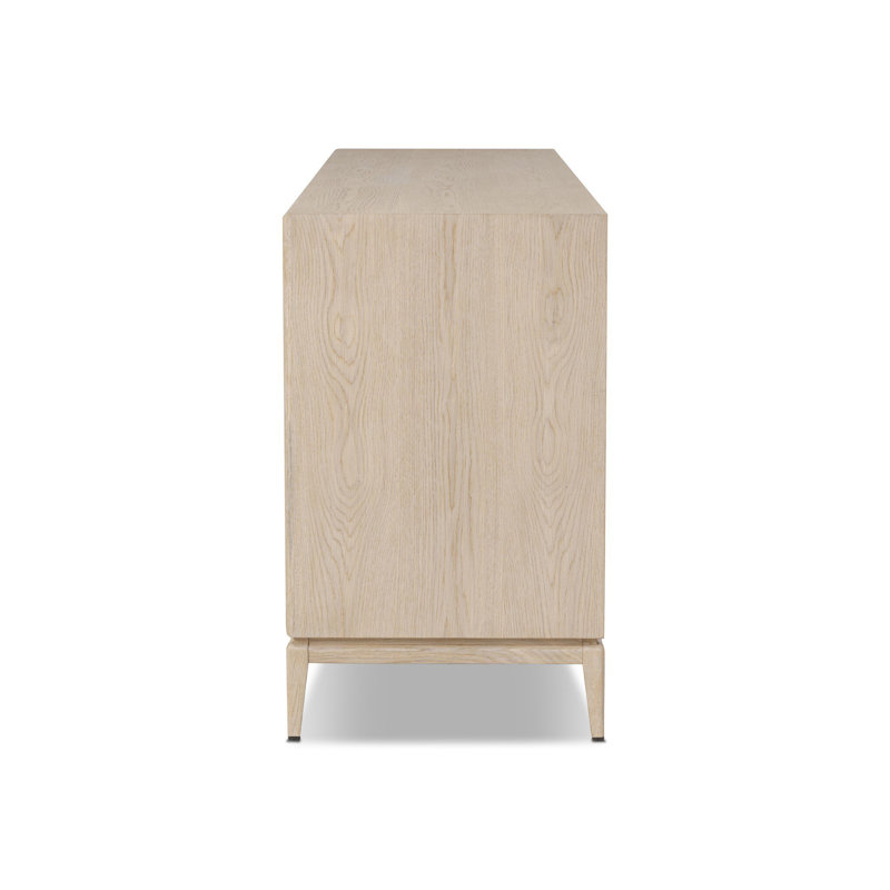 Rosenell 6 Drawer Dresser, Natural Oak Veneer