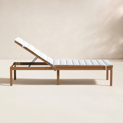Jade 24" Eucalyptus Patio Chaise Lounge